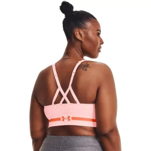 Biustonosz sportowy Under Armour Seamless Low Long Htr Bra - Bielizna sportowa damska - miniaturka - grafika 4
