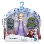 Figurki dla dzieci - Hasbro Figurki Frozen 2 Kraina Lodu II Mini Elsa i Trole - miniaturka - grafika 1