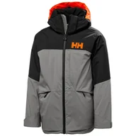 Kurtki narciarskie - Helly Hansen Summit, kurtka narciarska, juniorska, szara - miniaturka - grafika 1