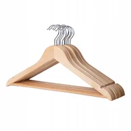 Wieszaki do szafy - Drewniane Wieszaki Na Ubrania Odzież Do Szafy Wieszak Zestaw 10 Szt - miniaturka - grafika 1