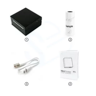 Mini drukarka etykiet Phomemo M02 czarna Bluetooth szer. do 50 mm 203 DPI | KUP z zamiennikami i oszczędzaj! - ZADZWOŃ 730 811 399 PROMOCJA! - Drukarki kart i etykiet - miniaturka - grafika 4