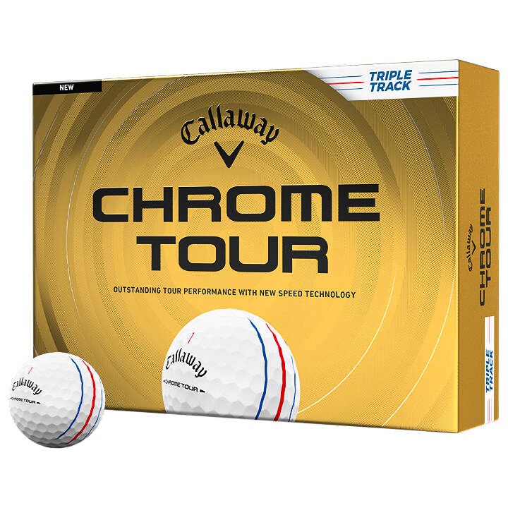Piłki golfowe Callaway Chrome Tour 26 White Triple Track