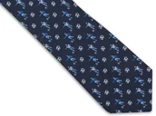 Krawaty i muchy męskie - Granatowy Krawat Męski W Piłkarzy C33 - miniaturka - grafika 1