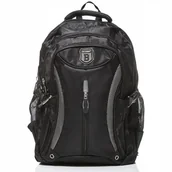 Plecaki - Plecak do Pracy Męski Czarny Duży A4 Sportowy Wodoodporny Bag Street 67C - miniaturka - grafika 1