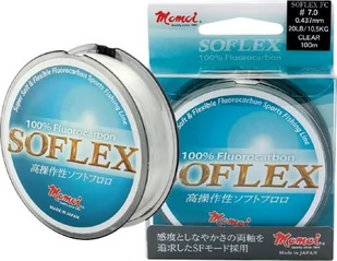 Momoi Fluorocarbon Soflex clear 50m 0,245mm 4,7kg - Żyłki wędkarskie - miniaturka - grafika 1