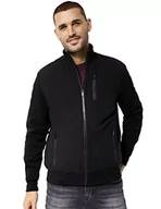 Bluzy męskie - Street One MEN Męska bluza D253530, czarna, XXL, czarny, XXL - miniaturka - grafika 1