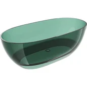 Wanny - Mexen Pure teal wanna wolnostojąca transparentna 170 x 80 cm, korek chrom - 58071708011 - miniaturka - grafika 1