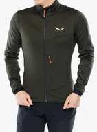 Kurtki męskie - Kurtka polarowa Salewa Sella Crevasse Jacket - dark olive - miniaturka - grafika 1