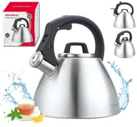 Czajniki na gaz - Klausberg CZAJNIK STALOWY Z GWIZDKIEM 2,5L KB-7951 - miniaturka - grafika 1