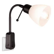 Lampy ścienne - Lampka do kontaktu z włącznikiem Ligara 8911211-32 Trio regulowana czarny biały - miniaturka - grafika 1