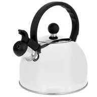 Czajniki na gaz - Czajnik stalowy z gwizdkiem na gaz indukcję 2L srebrny BRUNBESTE BB-1433 - miniaturka - grafika 1