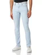 Spodenki męskie - Tommy Hilfiger Męskie spodnie jeansowe XTR Slim Layton Pstr Hill niebieskie, Hill Blue, 36W / 30L - miniaturka - grafika 1