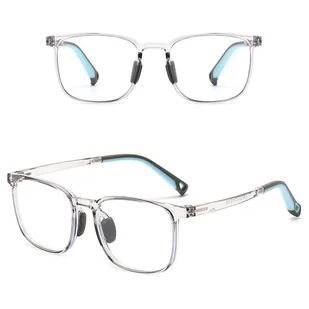 Okulary dla dzieci zerówki do komputera z filtrem Blue Light 25169B szare transparentne - Okulary korekcyjne, oprawki, szkła - miniaturka - grafika 1