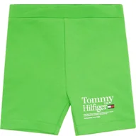 Spodnie i spodenki dla dziewczynek - Tommy Hilfiger Spodenki kolarzówki | Slim Fit - miniaturka - grafika 1