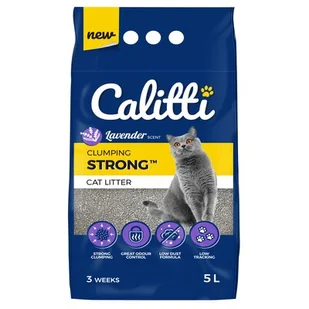 CALITTI Żwirek Strong Lavender 5l - Żwirek dla kotów - miniaturka - grafika 1