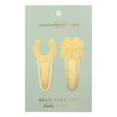 Zakładki do książek - Zakładki do książek metalowe Lucky Charms 2szt - Designworks Ink - miniaturka - grafika 1