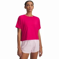 Koszulki sportowe damskie - Koszulka damska Under Armour Motion SS Rozmiar: S / Kolor: różowy - miniaturka - grafika 1
