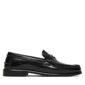 Mokasyny męskie - Mokasyny Tommy Hilfiger Hilfiger Penny Patent Lth Loafer FM0FM05687 Granatowy - miniaturka - grafika 1