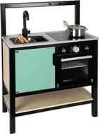 Zabawki AGD - Kuchnia z drewna industrialna Small Foot - miniaturka - grafika 1