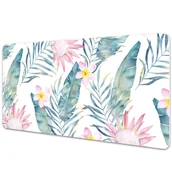 Podkładki na biurko - Podkładka na biurko Jasnoróżowe kwiaty 90x45 cm - miniaturka - grafika 1