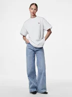 Koszulki i topy damskie - Pieces Koszulka w kolorze białym - miniaturka - grafika 1