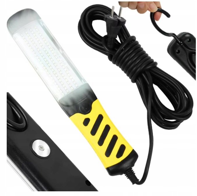 Lampa Warsztatowa Kanałowa Led Latarka Hak Duża Mocna