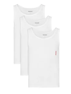 HUGO Komplet 3 tank topów 50545681 Biały Slim Fit - Koszulki męskie - miniaturka - grafika 1