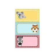 Szkolne artykuły papiernicze - Herlitz Naklejki szkolne Cute Animals 3szt. - HERLITZ - miniaturka - grafika 1