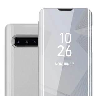 Etui na telefon komórkowy Cadorabo do Samsung Galaxy S10 PLUS w kolorze srebrnym pokrywa tylna okładka okładka ochronna książeczka etui książeczka - Etui i futerały do telefonów - miniaturka - grafika 1