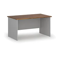 Biurka - Biurko proste PRIMO GRAY, 1400 x 800 mm, szary/orzech - miniaturka - grafika 1