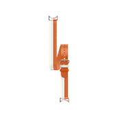 Akcesoria do smartwatchy - Xiaomi Dual-tone Leather Strap White and Orange Orange - miniaturka - grafika 1