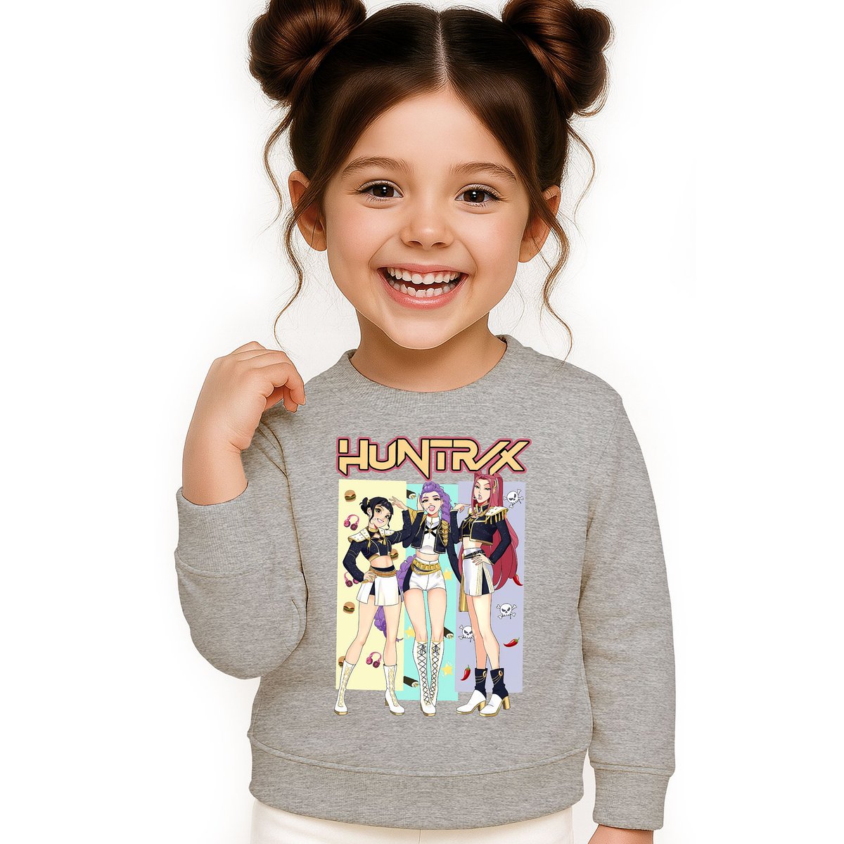 BLUZA DZIECIĘCA KPOP DEMON HUNTERS HUNTRIX 104 BAWEŁNIANA JAKOŚĆ