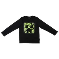 Koszulki dla chłopców - Bluzka Minecraft, 152cm, wzór Creeper, z długim rękawem - miniaturka - grafika 1