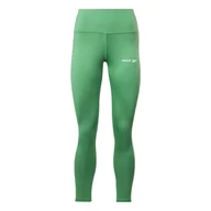 Legginsy - Damskie Legginsy REEBOK RIE POLY TIGHT HT6271 – Zielony - miniaturka - grafika 1