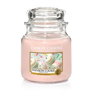 Yankee Candle Świeca w Średnim Słoiku Rainbow Cookie YSSRC2 - Świece - miniaturka - grafika 1