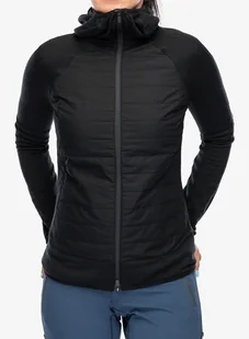 Kurtka hybrydowa damska Icebreaker Merino Quantum Hybrid LS Zip Hoodie - black - Kurtki damskie - miniaturka - grafika 1