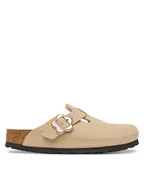 Buty dla dziewczynek - Birkenstock Klapki Boston Flower Buckle 1030630 D Beżowy - miniaturka - grafika 1