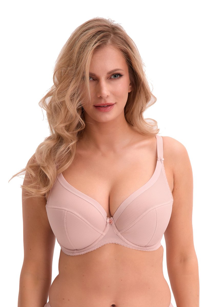 Biustonosz Semi-Soft Sonia 1058 półusztywniany różowy 75D