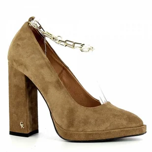 Brązowe czółenka damskie CARINII roz40 - Carinii - Półbuty damskie - miniaturka - grafika 1