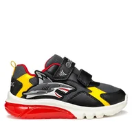 Buty dla chłopców - Sneakersy Geox J Ciberdron J55LBB 014BU C0070 M Szary - miniaturka - grafika 1
