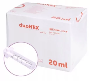Strzykawki 2częściowe luer duoNEX Zarys 20ml 50szt - Meble i wyposażenie gabinetów medycznych - miniaturka - grafika 1