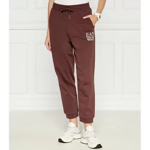 EA7 Spodnie dresowe | Regular Fit - Dresy damskie - miniaturka - grafika 1