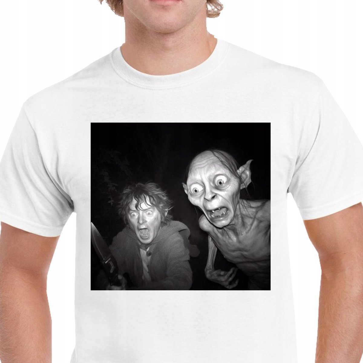 P237 KOSZULKA MĘSKA ŚMIESZNA WŁADCA PIERŚCIENI FRODO GOLLUM TOLKIEN XL