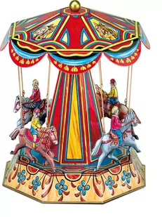 Karuzela z końmi - model napędzany maszyną parową Wilesco - Kolejki i akcesoria - miniaturka - grafika 1