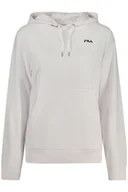 Bluzy damskie - BIAŁA BLUZA DAMSKA FILA Z ROZPINANYM NA ZAMEK - miniaturka - grafika 1