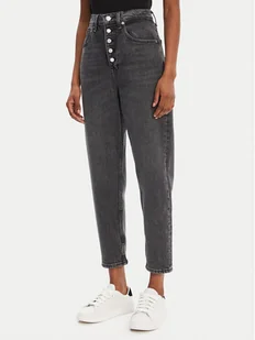 Tommy Jeans Jeansy DW0DW21373 Szary Mom Fit - Spodnie damskie - miniaturka - grafika 1