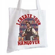 Torby i wózki na zakupy - Torba Bawełniana biała dla Barmana Na Prezent ekologiczna Trwały Nadruk - miniaturka - grafika 1