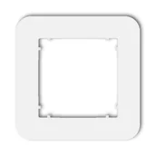Klawisze i ramki - Karlik Ramka pojedyncza zaokrąglona MINI - biały - miniaturka - grafika 1