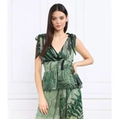 Bluzki damskie - GUESS Bluzka | Regular Fit | z dodatkiem jedwabiu - miniaturka - grafika 1