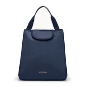 Akcesoria podróżnicze - Torba na lunch trapezowa granatowa - miniaturka - grafika 1